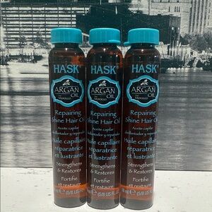 Argan Oil Repairing Shine Hair Oil - Blue and Brown